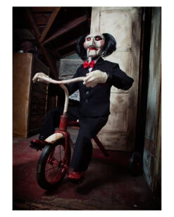 SAW Puppe Billy -Halloween Dekorations Geschäft saw billy puppe originale horrorfilm sammler puppe aus james wans saw lizenzierte horrorpuppe fuer jig saw fans 28972 6