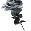 Schwarz/Graue Rose Mit Auge -Halloween Dekorations Geschäft schwarz rote rose mit augapfel schwarz rote rose mit auge black red rose with eyeball 39095 04