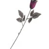 Violette Gothic Rose Mit Glitzer 1 Violette Gothic Rose Mit Glitzer -Halloween Dekorations Geschäft schwarz violette kunstrose gothic rose mit glitzer halloween deko 38226