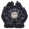 Schwarze Chiromantie-Hände Teelichthalter 2 Schwarze Chiromantie-Hände Teelichthalter -Halloween Dekorations Geschäft schwarze handlese haende kerzenhalter schwarze chiromantie haende teelichthalter 51059 01