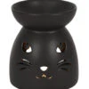 Schwarze Katze Duftöl Brenner -Halloween Dekorations Geschäft schwarze katze duftoel lampe black cat cut out oil burner halloween tischdeko 50804 01