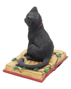 Schwarze Hexenkatze Mit Pentagramm -Halloween Dekorations Geschäft schwarze katze mit hexenbuch schwarze hexenkatze mit pentagramm witch cat eclipse 39250 03