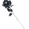Gothic Rose Mit Auge -Halloween Dekorations Geschäft schwarze rose mit auge halloween deko black rose with eye 27327