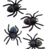 Schwarze Spinnen Mit Saugnapf 4 Stück 1 Schwarze Spinnen Mit Saugnapf 4 Stück -Halloween Dekorations Geschäft schwarze spinnen mit saugnapf black spiders with suction cup halloween deko 52822 01