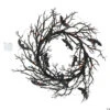 Schwarzer Gothic Kranz Mit Fledermäusen & LED Licht 1 Schwarzer Gothic Kranz Mit Fledermäusen & LED Licht -Halloween Dekorations Geschäft schwarzer halloween kranz mit fledermaeusen und licht light up black bat wreath halloween decoration 51527 01
