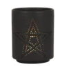 Schwarzer Teelichthalter Mit Pentagramm 2 Schwarzer Teelichthalter Mit Pentagramm -Halloween Dekorations Geschäft schwarzer pentagramm teelichthalter black pentagram tealight holder gothic deko halloween dekoration 50820 01