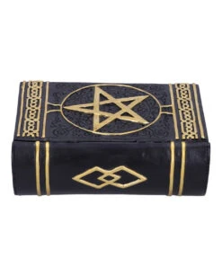 Schwarzes Buch Magischer Sprüche Schmuckschatulle -Halloween Dekorations Geschäft schwarzes buch der zaubersprueche schatulle gothic und wicca deko und geschenkartikel 52219 3