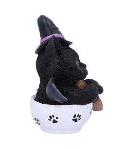 Schwarzes Hexen Kätzchen Mit Hexenbesen In Teetasse 10 Schwarzes Hexen Kätzchen Mit Hexenbesen In Teetasse -Halloween Dekorations Geschäft schwarzes hexen kaetzchen in teetasse blck witch cat in tea cup halloween tichsdeko halloween figur 50723 04