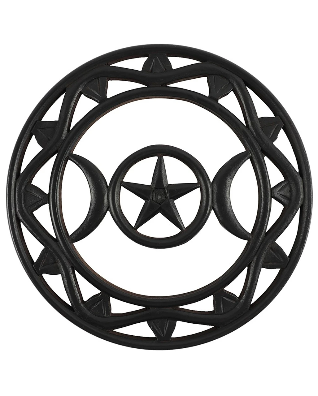 Dreifach Mond Wandschmuck 30cm 3 Dreifach Mond Wandschmuck 30cm