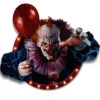 3D Deko Folie Horror Clown Selbstklebend -Halloween Dekorations Geschäft selbstklebende 3d deko folie horror clown self adhesive 3d deco foil horror clown halloween wanddekoration 53251