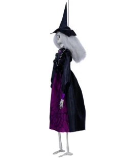 Hängefigur Skelett Hexe 40cm -Halloween Dekorations Geschäft skelett hexe haenge figur skeleton witch hanging figure halloween dekoration zum aufhaengen 53362 2