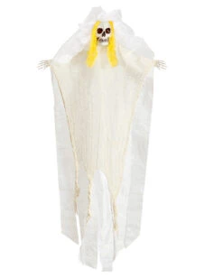 Skelettbraut Mit Leuchtendem Totenschädel 105cm 7 Skelettbraut Mit Leuchtendem Totenschädel 105cm -Halloween Dekorations Geschäft skelettbraut mit leuchtendem totenkopf skeleton bride with blinking skull halloween deko 51743 02