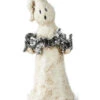 Spooky Geist Halloween Figur Mit Glitter 20cm -Halloween Dekorations Geschäft spooky geist mit glitter flocken halloween und gothic wohnungsdeko und halloween homeware spooky ghost figurine 54375