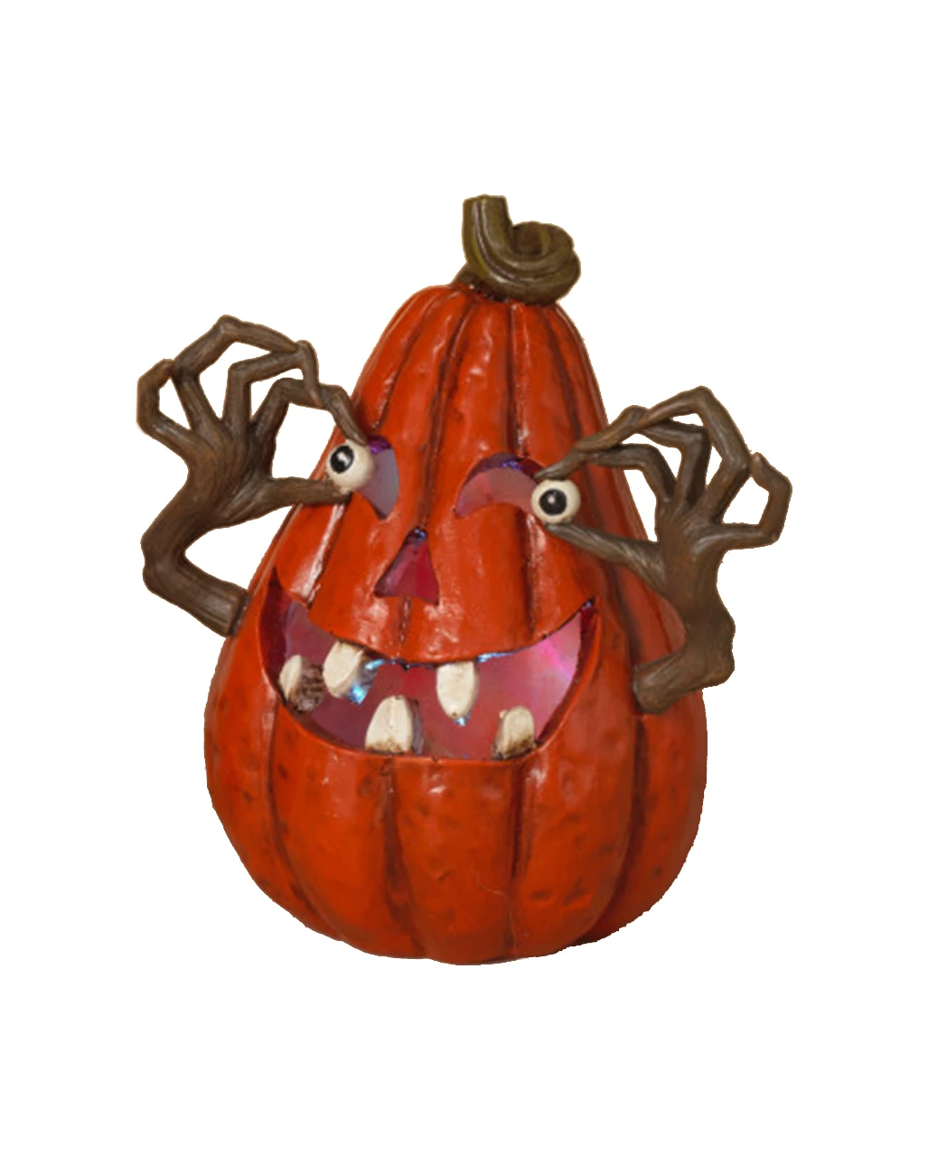 Unheimlicher Halloween Kürbis Mit Augen & Licht 3 Unheimlicher Halloween Kürbis Mit Augen & Licht