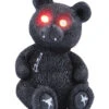 Gothic Bär Mit Roten LED Augen -Halloween Dekorations Geschäft spooky teddy mit roten led augen schwarzer gothic baer halloween deko 36340