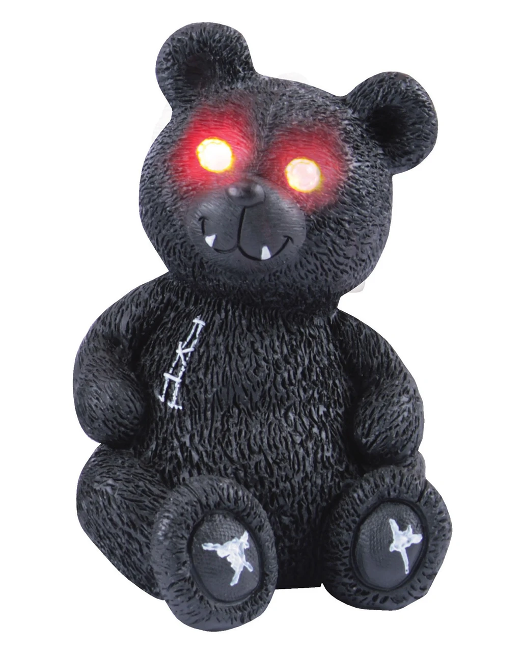 Gothic Bär Mit Roten LED Augen 3 Gothic Bär Mit Roten LED Augen