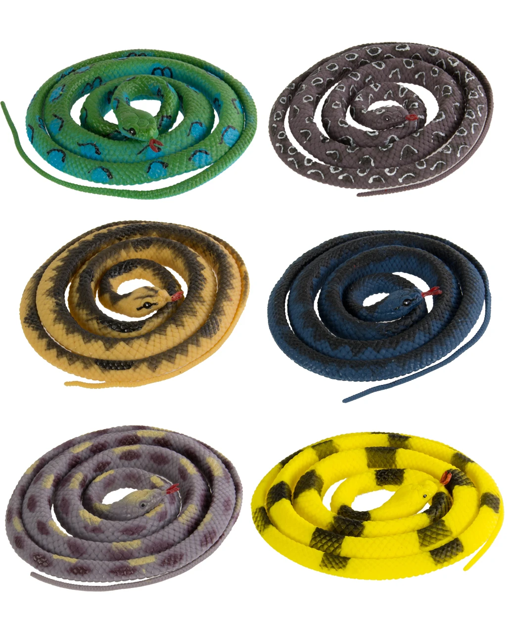 Gummi Schlange 146cm Versch. Farben 3 Gummi Schlange 146cm Versch. Farben