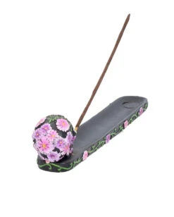 Sugar Skull Mit Blumen Räucherstäbchen Halter 12 Sugar Skull Mit Blumen Räucherstäbchen Halter -Halloween Dekorations Geschäft sugar skull mit flowers raeucherstaebchen halter sugar skull with flowers incense burner 50735 05