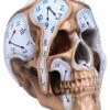 Die Zeit Vergeht Uhren Schädel 17,5cm -Halloween Dekorations Geschäft time goes by uhren schaedel 175cm time goes by clock skull die zeit vergeht totenkopf gothic deko 53997
