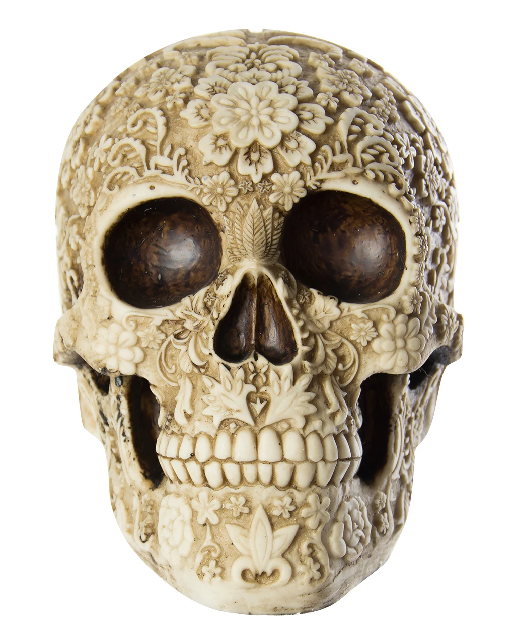 Totenschädel Mit Blütendesign 4 Totenschädel Mit Blütendesign – Bild 2