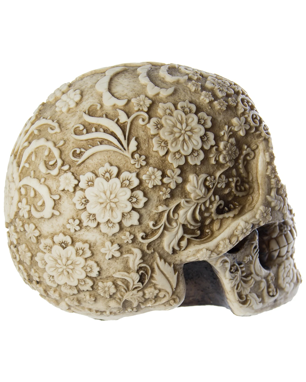 Totenschädel Mit Blütendesign 6 Totenschädel Mit Blütendesign – Bild 4