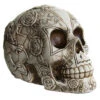 Totenkopf Mit Rosendesign -Halloween Dekorations Geschäft totenkopf mit rosenmuster skull with roses totenschaedel gothic dekoration 27818