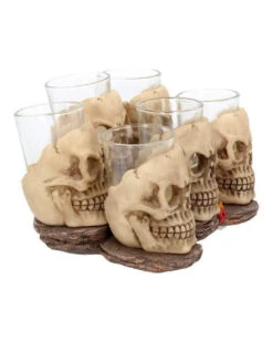 Totenschädel Schnapsglas Set 6 St. 11 Totenschädel Schnapsglas Set 6 St. -Halloween Dekorations Geschäft totenkopf schnapsglas set totenschaedel schnapsglaeser skull shot glass set 50743 06