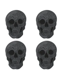 Totenschädel Untersetzer Set 4 St. 7 Totenschädel Untersetzer Set 4 St. -Halloween Dekorations Geschäft totenkopf untersetzer totenschaedel untersetzer skull coasters halloween tischdeko 50706 03