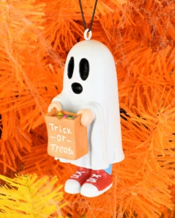 Trick Or Treat Geist Christbaumkugel 8,9cm -Halloween Dekorations Geschäft trick or treat geist weihnachtskugel halloween und horror weihnachtsdeko und ornamente tot ghost ornament 54750 5