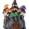 3 Hexen Am Trick Or Treat Hexenkessel 25cm -Halloween Dekorations Geschäft trick or treat hexen trio und hexenkessel 25cm trick or treat witchtes trio and cauldron halloween deko 54695