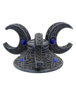 Dreifach Mond Kristallkugel Halter 10cm 11 Dreifach Mond Kristallkugel Halter 10cm -Halloween Dekorations Geschäft triple moon kristallkugel halter triple moon wahrsagekugel halter triple moon crystal ball holder 50793 04