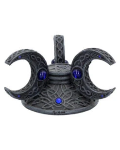 Dreifach Mond Kristallkugel Halter 10cm 12 Dreifach Mond Kristallkugel Halter 10cm -Halloween Dekorations Geschäft triple moon kristallkugel halter triple moon wahrsagekugel halter triple moon crystal ball holder 50793 05