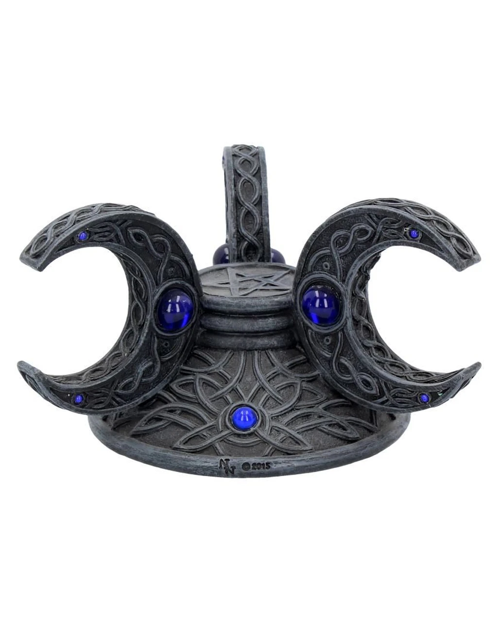 Dreifach Mond Kristallkugel Halter 10cm 7 Dreifach Mond Kristallkugel Halter 10cm – Bild 5