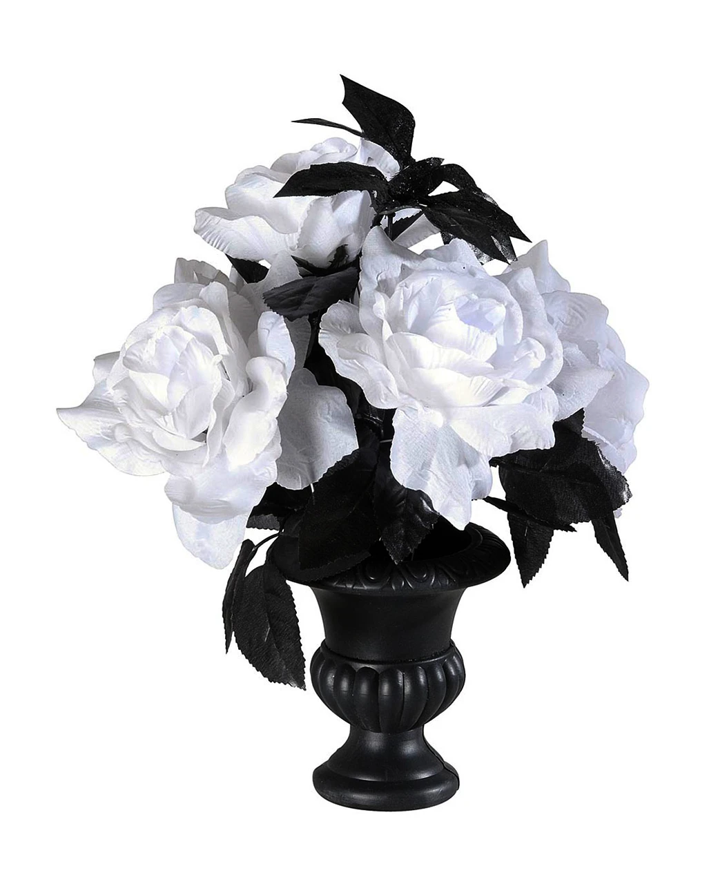 Blumenvase Mit Leuchtenden Kunstrosen 4 Blumenvase Mit Leuchtenden Kunstrosen – Bild 2