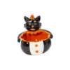 Vintage Süßigkeiten Schale Halloween Katze -Halloween Dekorations Geschäft vintage halloween katze suessigkeiten schale vintage halloween cat candy bowl trick or treat schuessel 54651