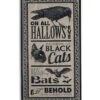 Antikes Halloween Schild "Hallows Eve" 46x24cm -Halloween Dekorations Geschäft vintage halloween schild hallows eve halloween deko vintage halloween sign 51516 01