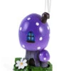 Lila Fliegenpilz Räucherkegel Häuschen 12,5cm -Halloween Dekorations Geschäft violetter fliegenpilz raeucherkegel halter purple smoking toadstool incense cone holder 53768 01