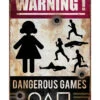 Dangerous Games Warnschild 24x36 Cm 1 Dangerous Games Warnschild 24x36 Cm -Halloween Dekorations Geschäft warnschild dangerous games warning sign dangerous games halloween wanddeko schild 53315