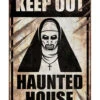 Keep Out Haunted House Warnschild Nonne 24x36 Cm 1 Keep Out Haunted House Warnschild Nonne 24x36 Cm -Halloween Dekorations Geschäft warnschild nonne keep out haunted house warning sign halloween halloween wanddeko schild 53313