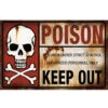 Poison Keep Out Warnschild 1 Poison Keep Out Warnschild -Halloween Dekorations Geschäft warnschild poison keep out halloween warnschild gift halloween dekoration 35886