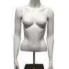Weiblicher Schaufenster Oberkörper Weiß Mit Ständer -Halloween Dekorations Geschäft weiblicher schaufenster torso weiss mit bodenplatte female torso window mannequin halloween deko 50280 01