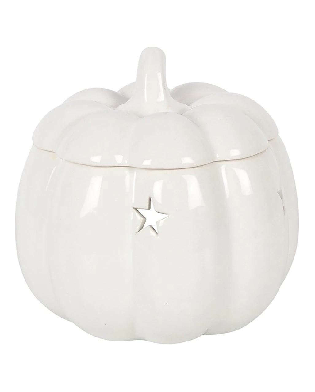 Weiße Halloween Kürbis Duftlampe 4 Weiße Halloween Kürbis Duftlampe – Bild 2