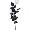 Weiße Rose Mit Blutspritzern -Halloween Dekorations Geschäft weisse rose mit blutspritzer weisse rose mit blutstropfen halloween deko gothic deko 36035 01