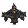 Reaper Türschild Welcome To Hell 2 Reaper Türschild Welcome To Hell -Halloween Dekorations Geschäft welcome to hell tuerschild reaper todesengel tuerschild gothic hanging sign halloween und gothic wohnaccessoires 51239