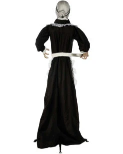 Zombie Dienstmagd Mit Licht & Sound 155cm -Halloween Dekorations Geschäft zombie dienstmaedchen mit licht und sound 155cm zombie maid with light and sound halloween animatronics 53364 3