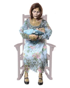 Zombie Mama & Baby Halloween Animatronic Mit Sound